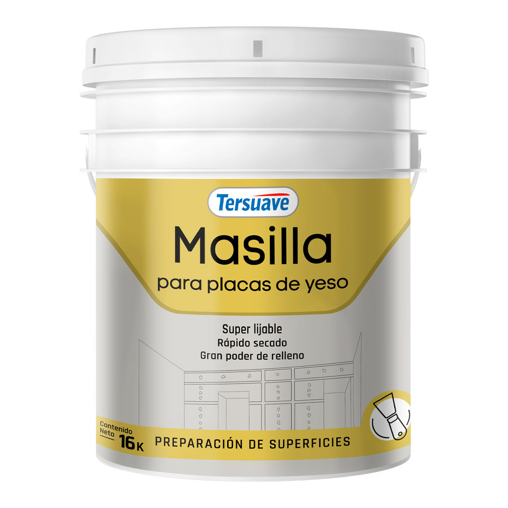 Masilla Para Placas de Yeso 16 Kg Tersuave