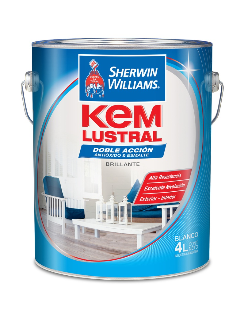 Sintético Brillante Doble Acción Kem Lustral Marron 0.25 L