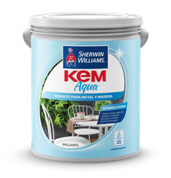 [32736] Esmalte Kem Aqua Negro Satinado 1 L Sherwin Williams