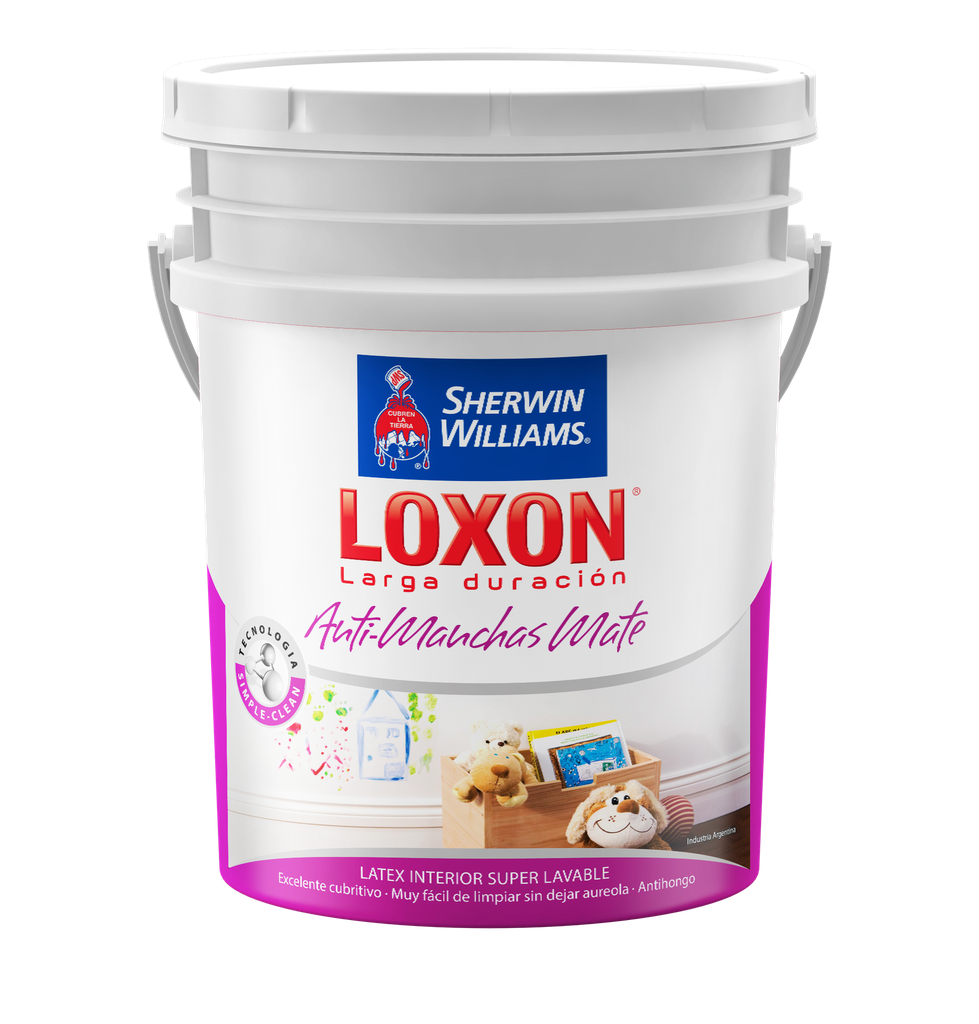 Loxon Latex Interior Antimanchas Blanco Mate 20 L