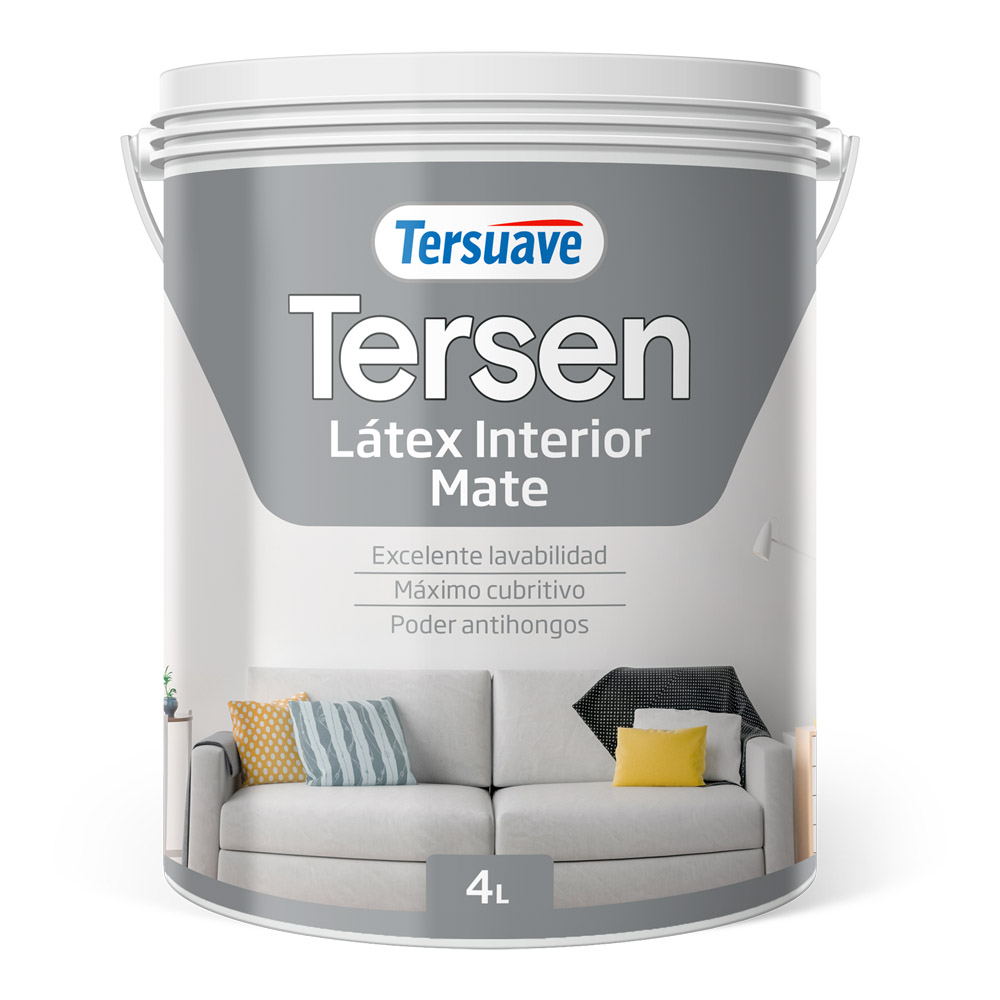 Látex Interior Tersen Blanco 4 L