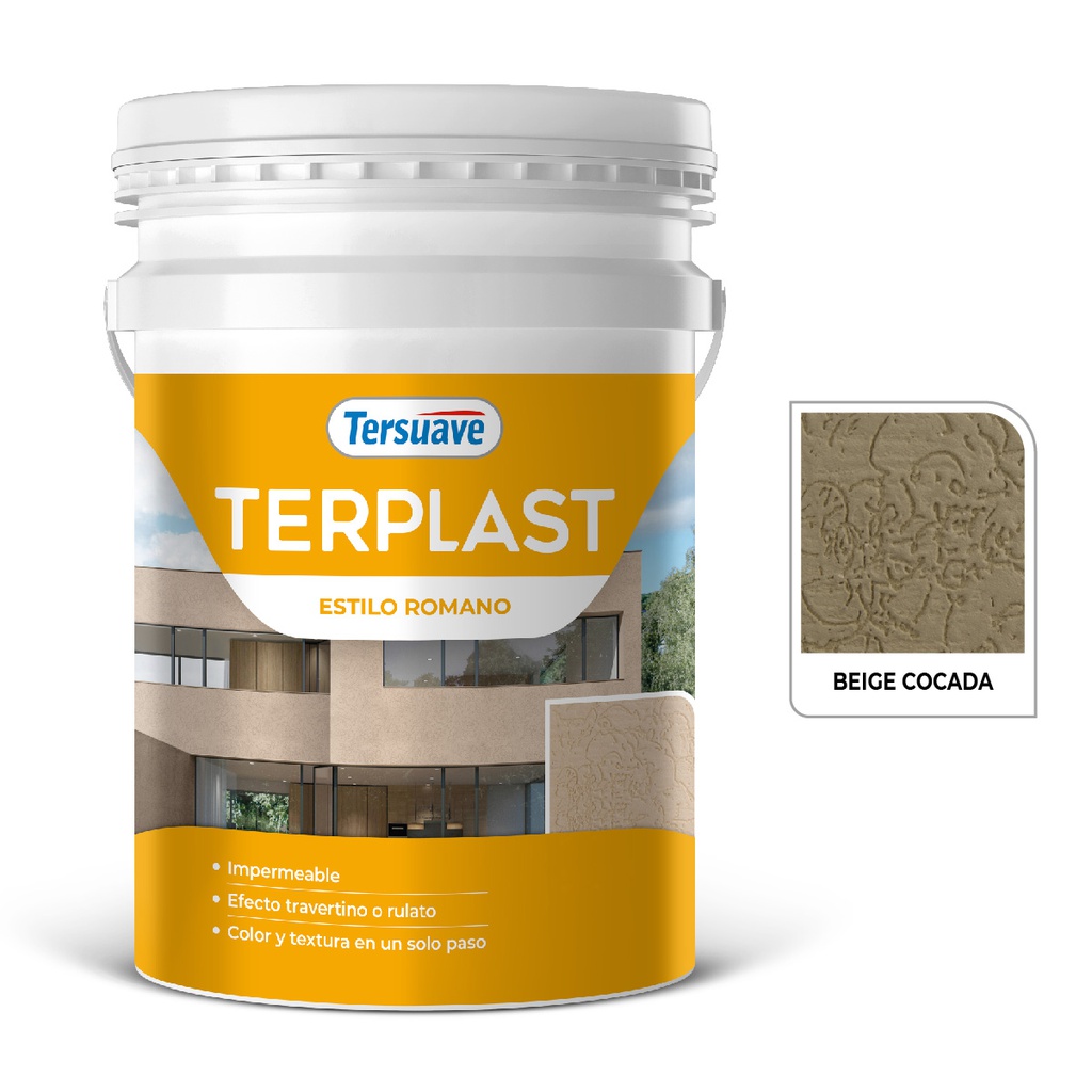 Terplast Romano Medio Tersuave Beige Cocada 25 Kg