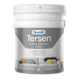 [TLT10] Látex Interior Tersen Blanco 10 L