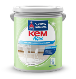[32737] Esmalte Kem Aqua Negro Satinado 4 L Sherwin Williams